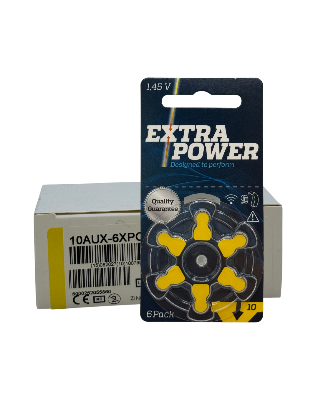 Extra Power – BEST BUY 10 Packs Size 10 (Yellow 10A) 60 Batteries